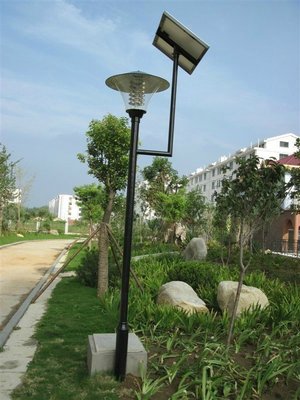 厂家直销 中山市古镇铭之柏照明电器厂 4米单臂LED太阳能路灯|户外道路照明优选